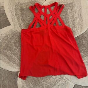 BCBGMaxAzria Red Strappy Camisole